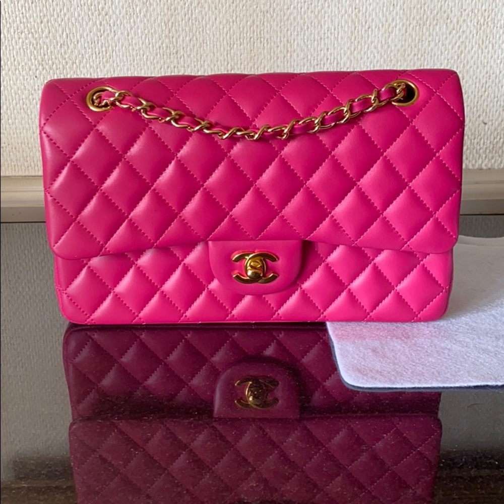 Chanel Medium Double Flap Hot Pink. Gorgeous